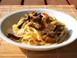 Ricetta Linguine con pesce spada affumicato e melanzane