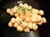 Ricetta Cucina molecolare - gel di amidi - gnocchi di gamberi alla panna rosa