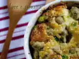 Ricetta Clafoutis di piselli, fave e pancetta