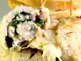 Ricetta Turbante di spada con erbe aromatiche su letto di chips