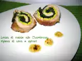 Ricetta Lonza di maiale allo chardonnay ripiena di uova e spinaci