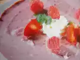Ricetta Torta di ricotta con fragole e lamponi.