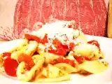 Ricetta Orecchiette ai pomodorini confit con ricotta dura infornata siciliana