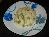 Ricetta Risotto asparagi, piselli e gambi di carciofo