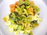 Ricetta Farfalle colorate con verdure