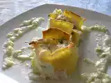 Ricetta Tulipani di pasta fresca agli asparagi e prosciutto cotto