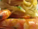 Ricetta Spaghetti al sugo di mazzancolle e profumo di peperone