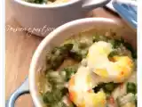 Ricetta Cocottine gamberi ed asparagi al parmigiano