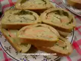 Ricetta Rotolo di pizza al salmone affumicato