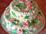 Ricetta Prima torta a due piani.Buttercream Roses