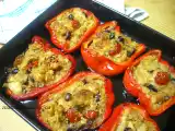 Ricetta Peperoni imbottiti con biscotto di grano