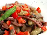 Ricetta Chicche di patate e melanzane al sugo di moscardini e melanzane