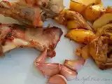 Ricetta Coniglio all'aglio rosso di nubia con patate marinate arrosto