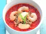 Ricetta Crema di peperoni e scampi