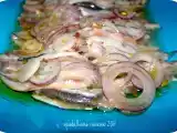 Ricetta Alici marinate con succo d'arancia e limone con cipolle di tropea