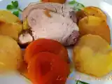 Ricetta Filetto di maiale arrosto con albicocche secche e patate