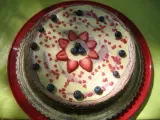 Ricetta Cheesecake marmorizzata ai mirtilli e fragole