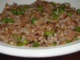 Ricetta Farro con prosciutto e piselli