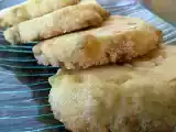 Ricetta Biscotti sabbiati con zenzero candito e cioccolato bianco