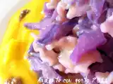 Ricetta Mafalde con verza rossa e crema di zucca