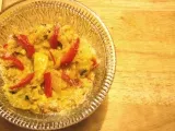 Ricetta Riso con pollo e peperoni allo zafferano