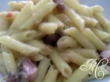 Ricetta Pasta con pancetta e salsa di melanzane