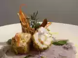 Ricetta Rana pescatrice ripiena di gambero rosso al pistacchio
