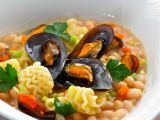 Ricetta Zuppetta di fagioli del purgatorio con pasta mista e cozze