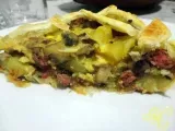 Ricetta Torta salata patate, funghi e salsiccia