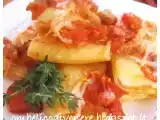 Ricetta Paccheri gratinati alla pancetta ripieni al tomino