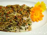 Ricetta Filetto di cernia in crosta di calendula