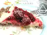 Ricetta Crostata fredda ai lamponi schiacciati - senza cottura