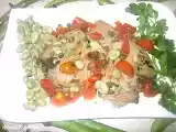 Ricetta Tranci di tonno rosso con fave e pomodorini