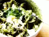 Ricetta Farfalle al pesto con feta a tonno