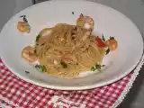 Ricetta Spaghetti seppie e gamberetti