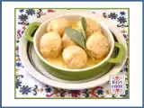 Ricetta Canederli di formaggio al burro fuso, parmigiano e salvia