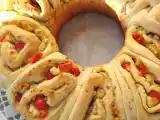 Ricetta Pane greco ” con feta, pomodorini e origano