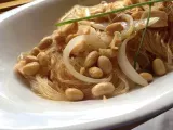 Ricetta Spaghetti di soia con salmone e verdure croccanti