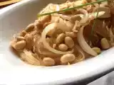 Ricetta Spaghetti di soia con salmone e verdure croccanti