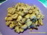 Ricetta Gnocchi di ceci con funghi e gamberetti