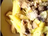 Ricetta Garganelli con pollo e funghi
