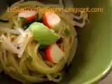 Ricetta Spaghetti con surimi e germogli di soia