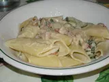 Ricetta Pasta con zucchine pancetta e philadelphia