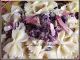Ricetta Farfalle con funghi, speck e radicchio