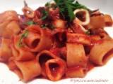 Ricetta Calamarata con sugo di calamari