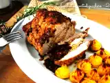 Ricetta Lonza di maiale ai pistacchi e patate duchessa