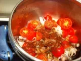 Ricetta Polipetti affogati con patate, paprika e pomodorini