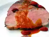 Ricetta Petto d'anatra al rosso con salsa ai goji e confettura di rosa canina