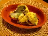 Ricetta Carciofi gratinati con salsa villeroy e speck