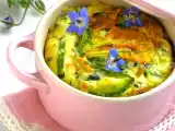 Ricetta Gratin di zucchine, fiori e borragine